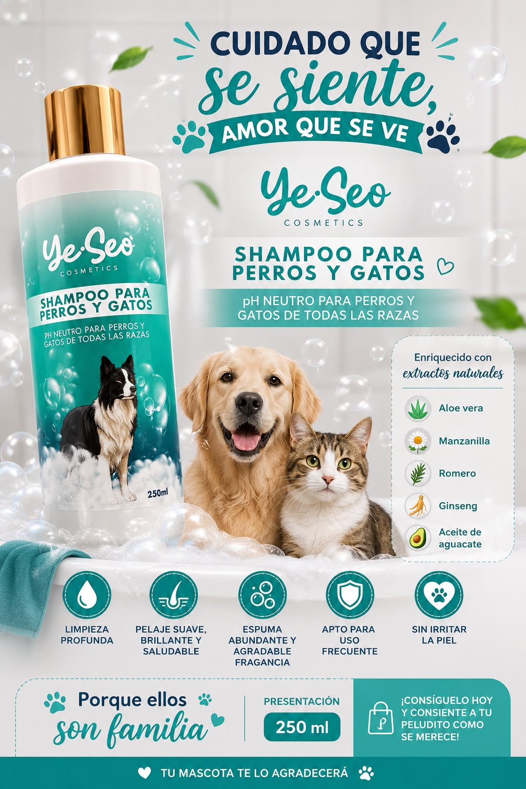 Shampoo para Mujer - Modo de uso